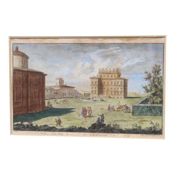 DIMENSIONS: 33ʺW × 5ʺD × 29.5ʺH STYLES: Neoclassical ART SUBJECT: Architecture PERIOD: Early 19th Century ITEM TYPE: Vintage, Antique or Pre-owned MATERIALS: Engraving CONDITION: Good Condition, Original Design Modified, Some Imperfections TEAR SHEET CONDITION NOTES: good . the frame has chips etc