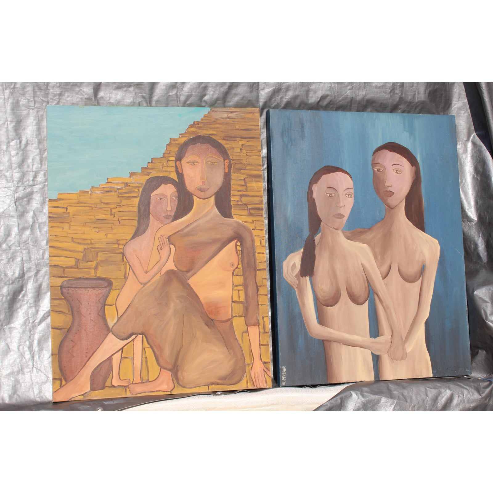 1960s-vintage-mid-century-modern-two-women-oil-paintings-a-pair-7596