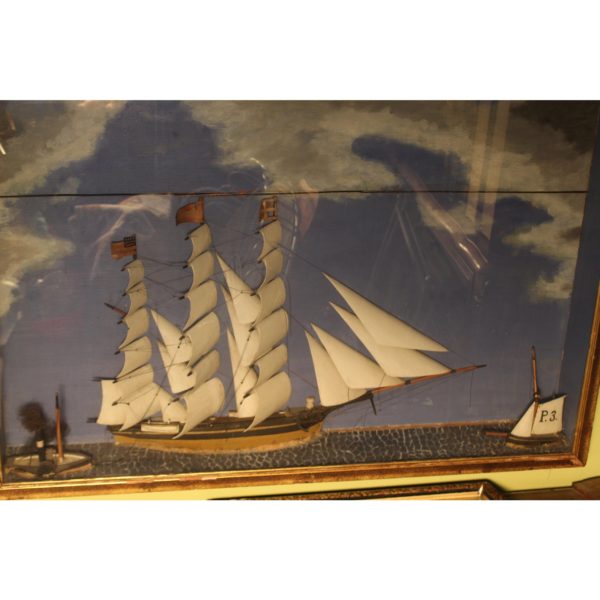 19th-c-antique-american-sailing-ship-model-painting-9429