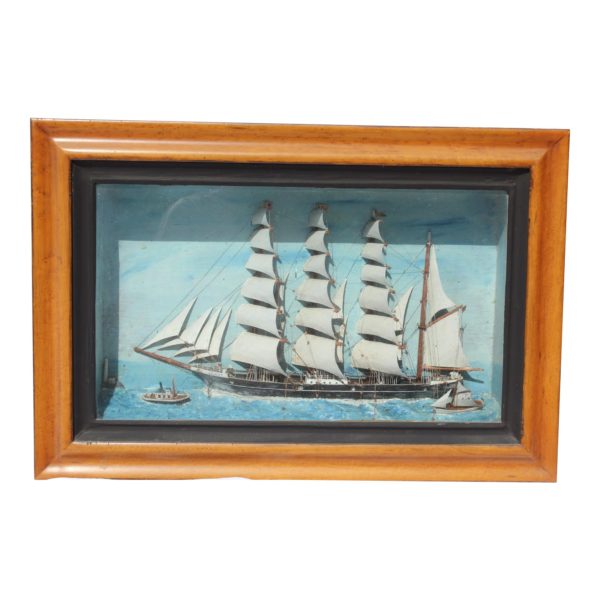 19th-c-antique-american-sailing-ship-painting-9536