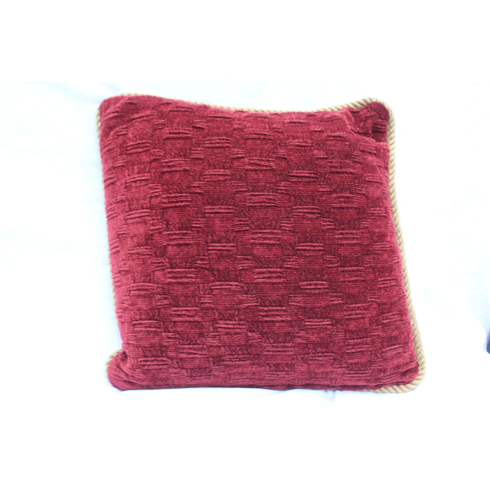 20th-century-contemporary-burgundy-and-gold-upholstered-decorative-pillow-7294