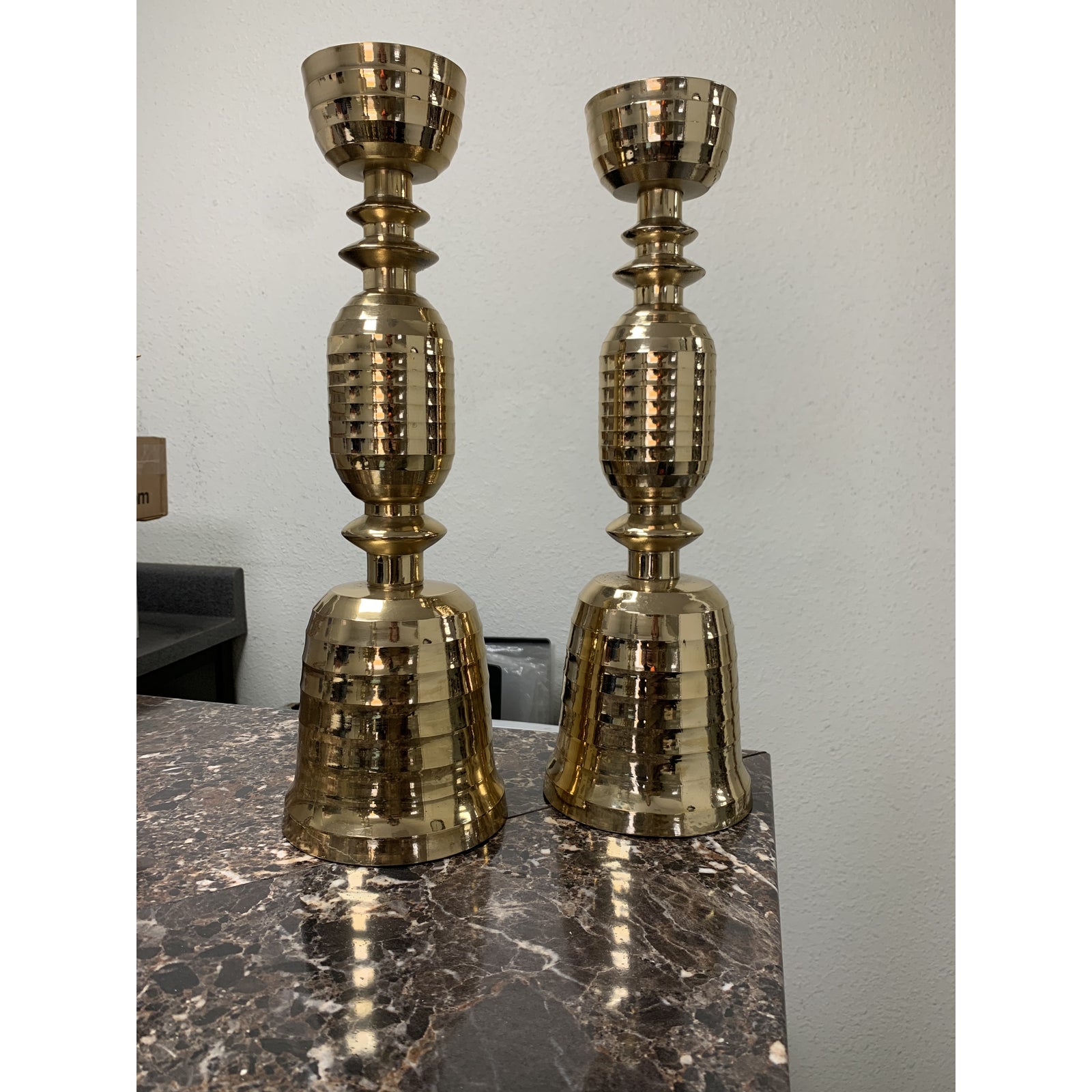 beehive-motif-mid-century-brass-candlesticks-a-pair-8853