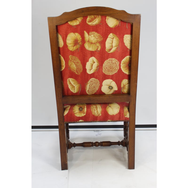 17th-century-european-style-red-floral-fabric-dining-chairs-set-of-10-2601