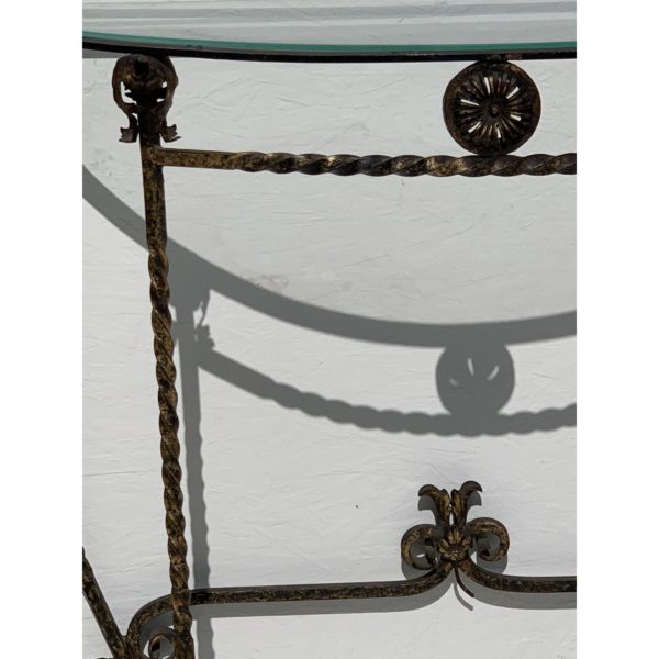 1920s-italian-glass-top-gold-leaf-painted-wrought-iron-demi-lune-accent-table-1356