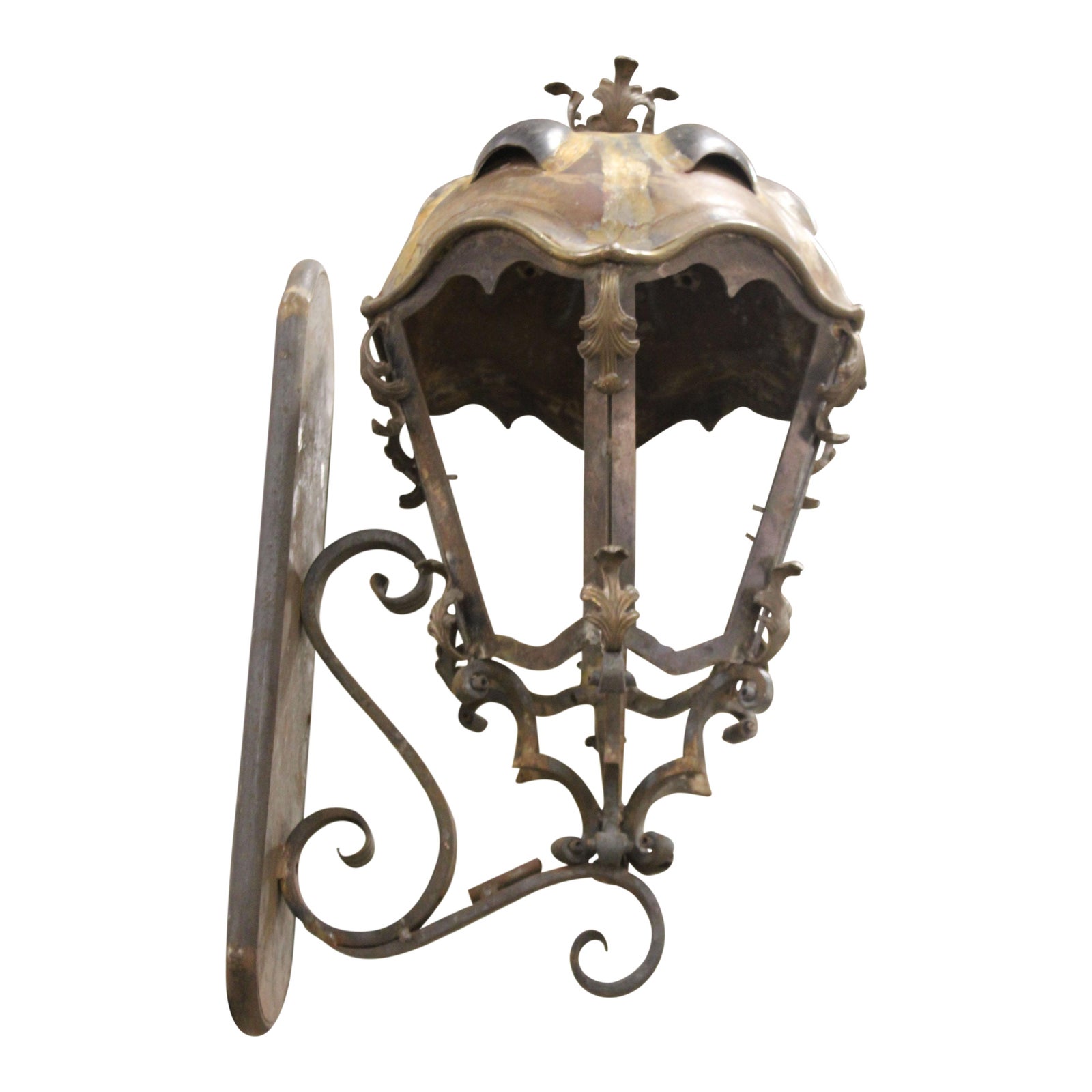 metal-and-copper-sconces-handcrafted-from-budapest-with-turtle-back-top-a-pair-9632