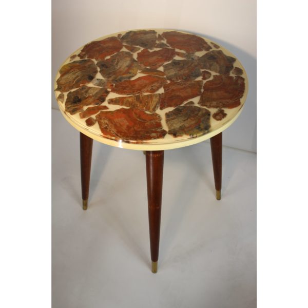 mid-century-modern-bespoke-fossilized-marble-round-side-table-7312