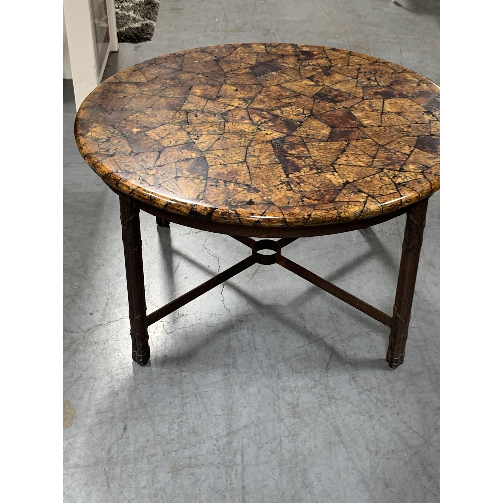 2000s Kreiss Coconut Shell Cocktail Table