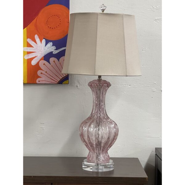 1960s pink murano cotton candy lamp 5898
