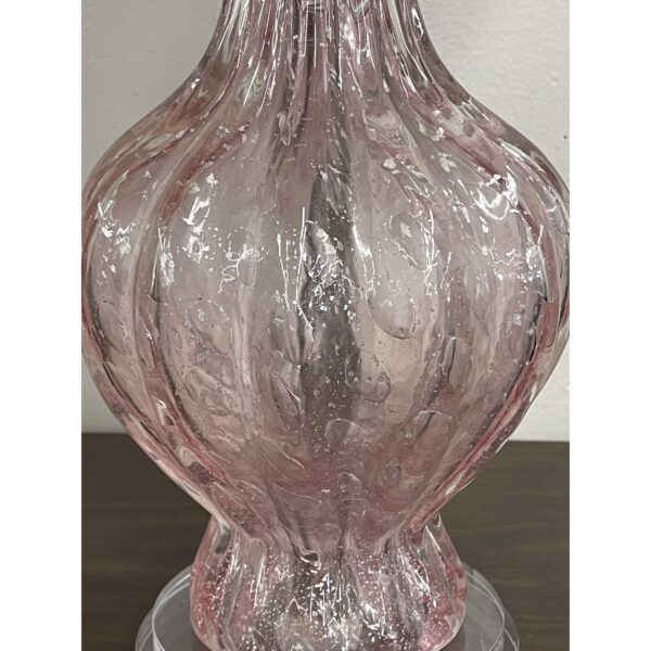 1960s pink murano cotton candy lamp 7082