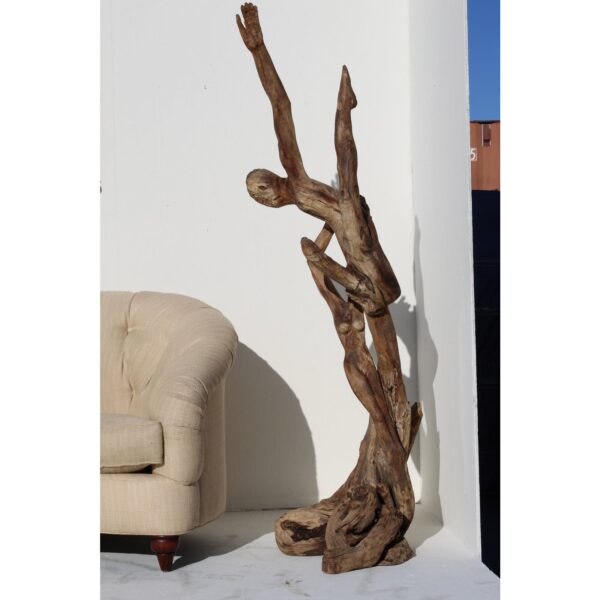 monumental erotic mid century driftwood sculpture 8535