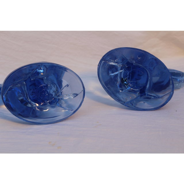 vintage-federal-glass-blue-to-clear-rosters-a-pair-3633