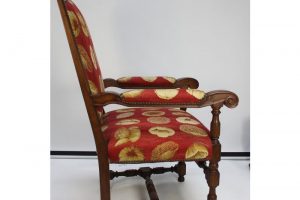 17th-century-european-style-red-floral-fabric-dining-chairs-set-of-10-7912
