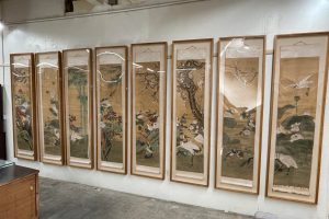 1920s-chinese-botanical-and-figurative-scroll-painting-panels-framed-set-of-8-8337