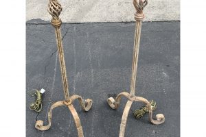 1980s-wrought-iron-floors-a-pair-7189 Wrought Iron Floors - A Pair