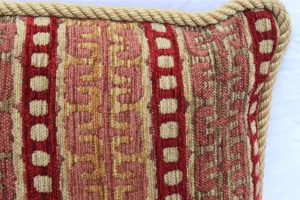 20th-century-contemporary-burgundy-and-gold-upholstered-decorative-pillow-4094