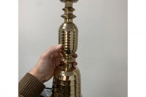 beehive-motif-mid-century-brass-candlesticks-a-pair-5301 beehive-motif-mid-century-brass-candlesticks-a-pair-5301